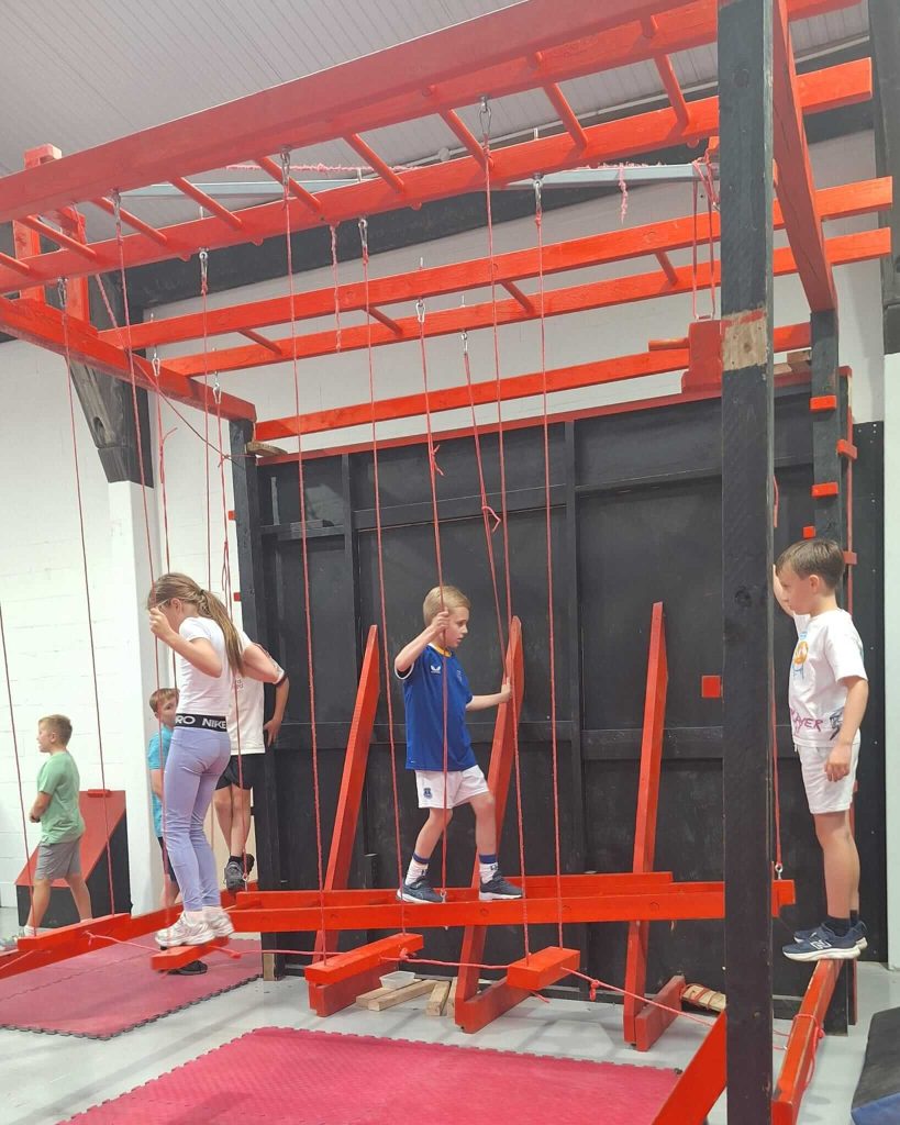 Family bringing their children to a ninja session at HC:FIT Liverpool