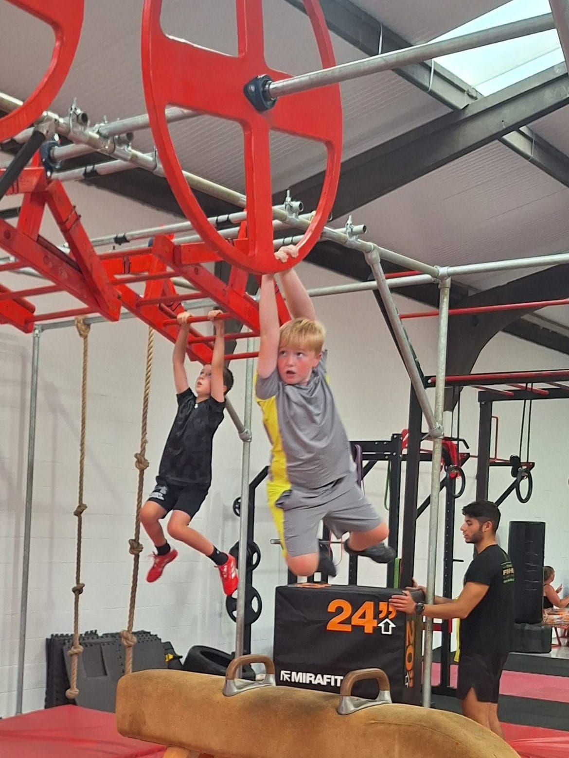 Children taking part in a kids ninja class at HC:FIT Liverpool